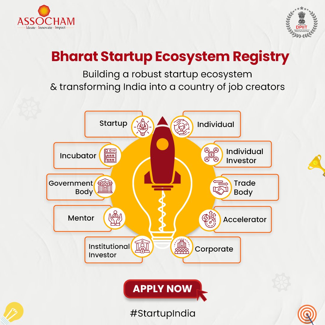 #BharatStartupEcosystemRegistry- an ecosystem for #IndianStartups for crafting a future where #innovation thrives and job creation flourishes. 📈 🇮🇳 Be a part of shaping a collaborative future. 🤝🏻

🔗Apply Now: bit.ly/3uNNsnX

@startupindia,@DPIITGoI,@StartupMahakumb…