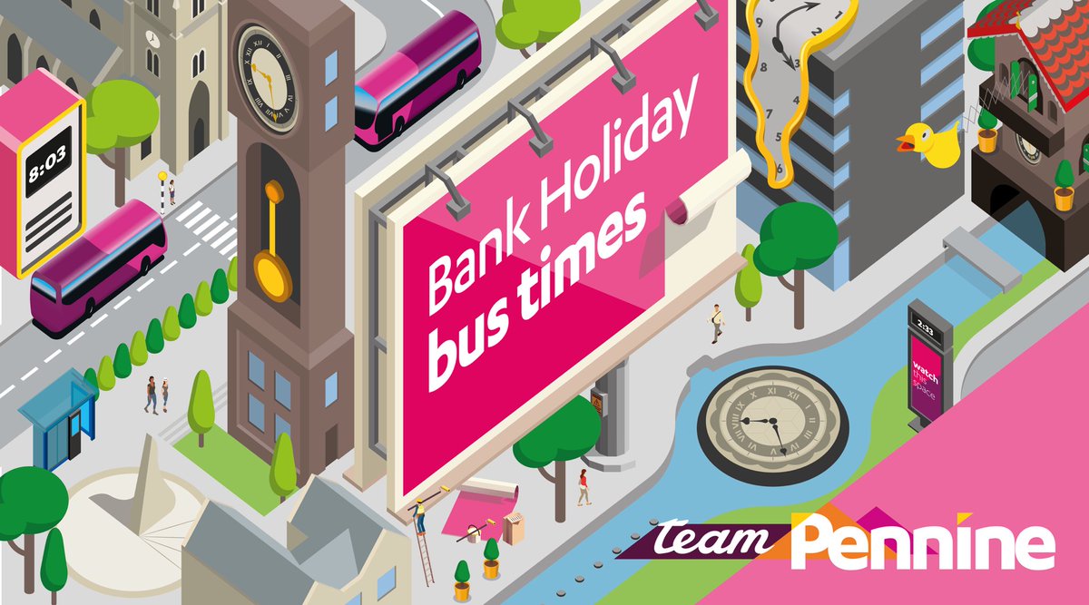 🥳 It’s Bank Holiday !!! 🚌 Our buses will operate to a Sunday timetable today. 👍 Have a great day.