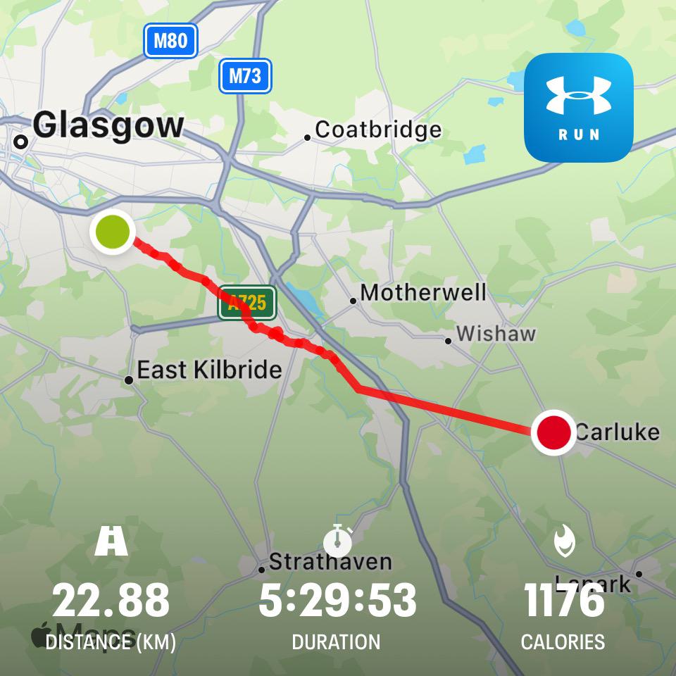 05/05/24, Day 2, Craig completed a magnificent trek to Peebles &amp; his legs and feet are holding up pretty well! Track him here: 📷brothersinarmsscotland.co.uk/craigswalk/
#1000milestomunich #mensmentalhealth #fundraising #strideforchange #euro2024 #Munich #Glasgow #brothersinarms #scottishfootball