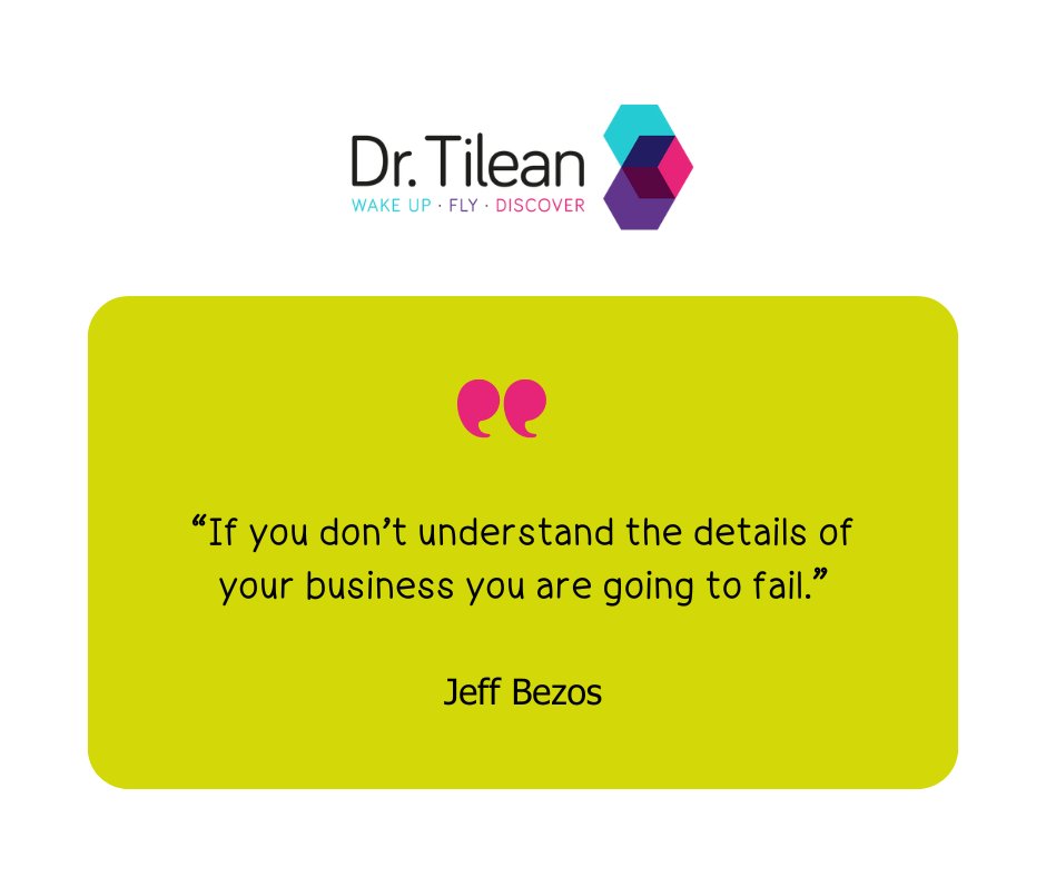 “If you don’t understand the details of your business you are going to fail.” - Jeff Bezos

#understandthedatails #knowyourbusiness #attentiontodetails #businessknowledge #avoidfailure #comprehendtheprocess #analyzethedata #stayinformed #entrepreneurialinsight #businessacumen