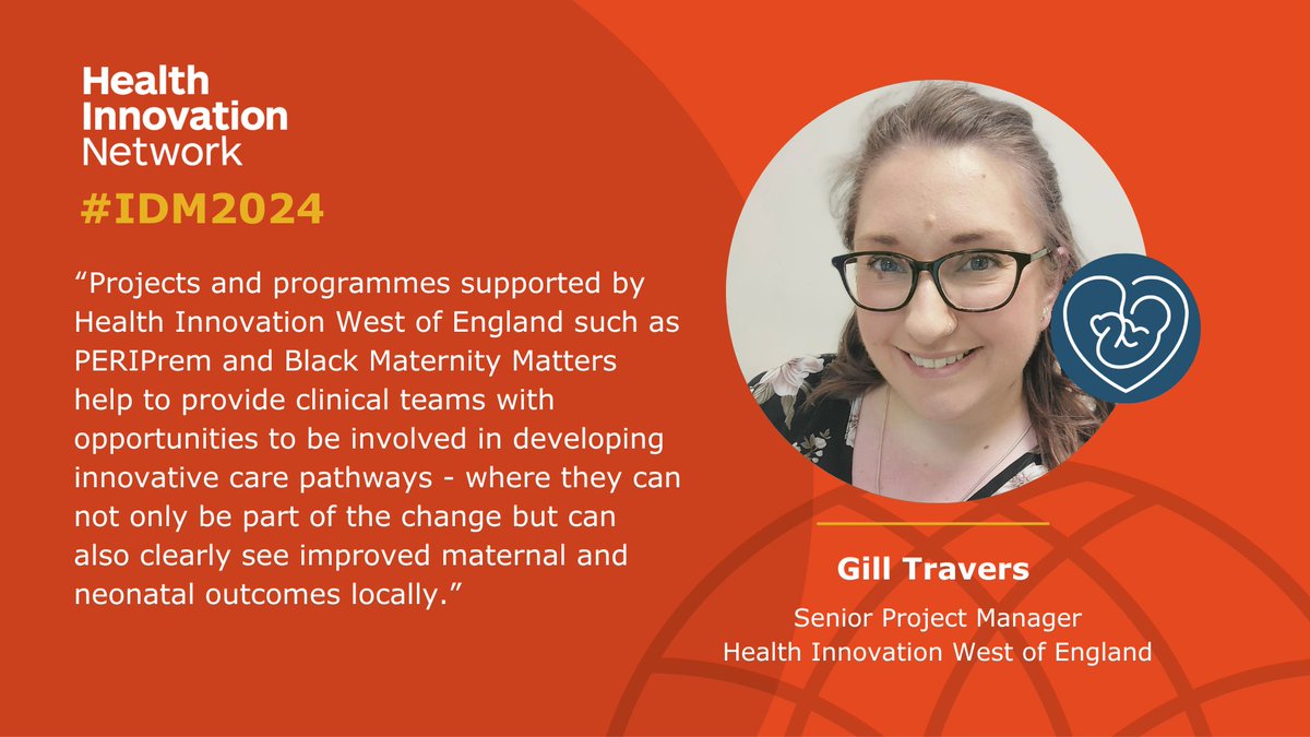 “Projects and programmes supported by @HealthInnoWest such as @peri_prem and Black Maternity Matters help to provide clinical teams with opportunities to be involved in developing innovative care pathways.” Gill Travers, Senior Project Manager #IDM2024