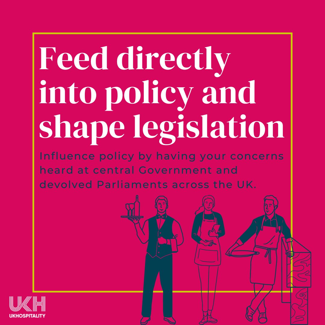 As a member of UKHospitality you have the opportunity to feed directly into policy and shape legislation.

Join over 100,000 venues and be part of the voice campaigning on the issues that are important.

Find out more about becoming a UKHospitality member: ukhospitality.org.uk/join-us-operat…