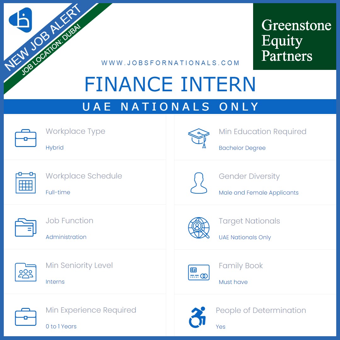 Finance Intern (UAE Nationals Only)

#emiratisation #jobsfornationals #jfnvecf #emirati #uae #dubai #abudhabi #sharjah #ajman #alain #rak #fujairah #uaq #dxb #careers #jobs #employerbranding

bit.ly/3JOxP3j