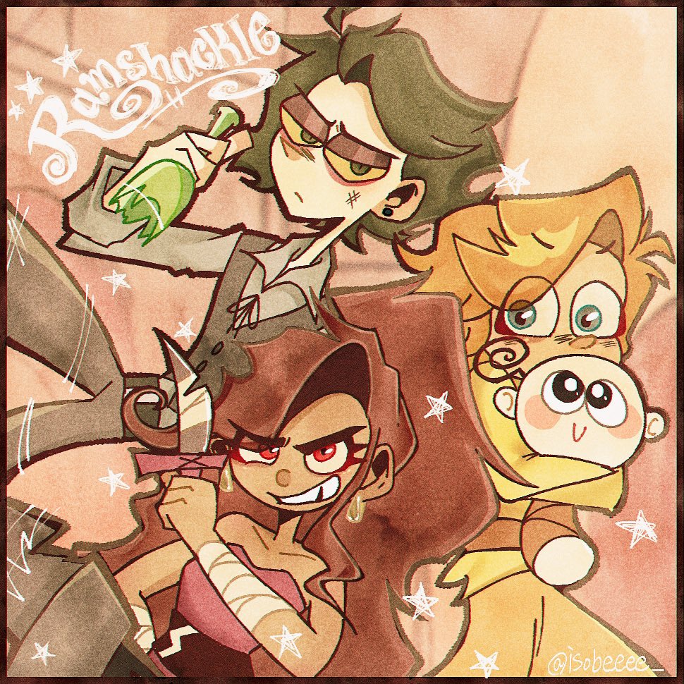 🪕🔥🍂🐀🍻

✨️Ramshackle Fanart✨️

 #ramshackle 
 #ramshacklefanart