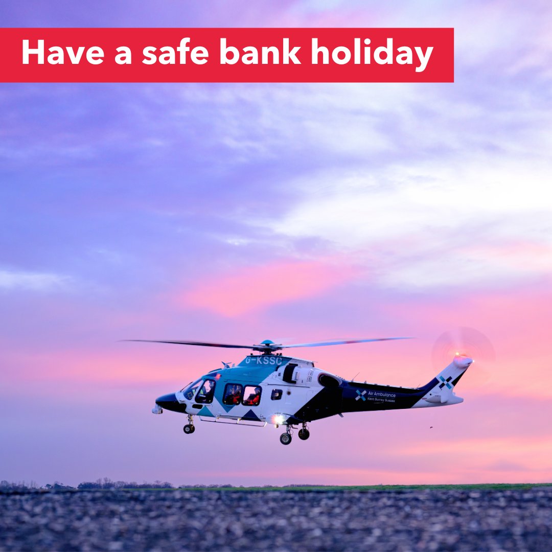A big thank you to our crews, and all medical and emergency workers who sacrifice bank holidays with their families to be there for our communities❤️ Bank holidays can often be busy for emergency services, so please remember to take care and look after those around you🚁