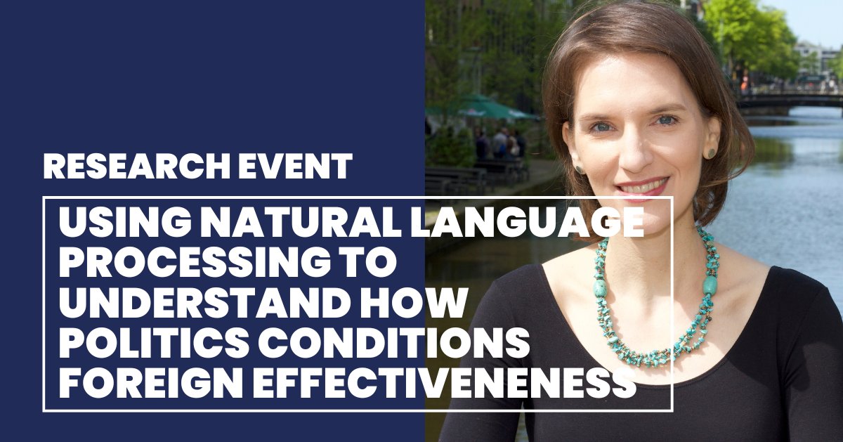 Exporting Politics? 💡 Using Natural Language Processing to Understand How Politics Conditions Foreign Aid Effectiveness. 🕐1:00pm - 2:00pm 📅 Wednesday 8th May 2024 📍LT2 Rendall Building Open for all to attend! Check out the link for more info: ow.ly/QkOc50RvPXA