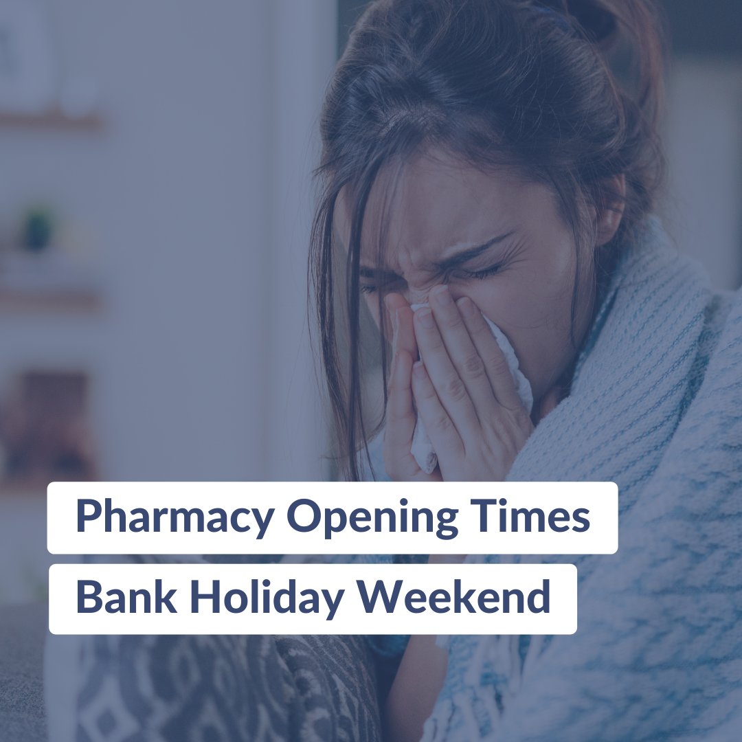 Some community pharmacies are open this bank holiday to provide advice and over-the-counter medication for minor illnesses. For the opening times of your local pharmacy, please visit this webpage 👉 orlo.uk/KBcWP