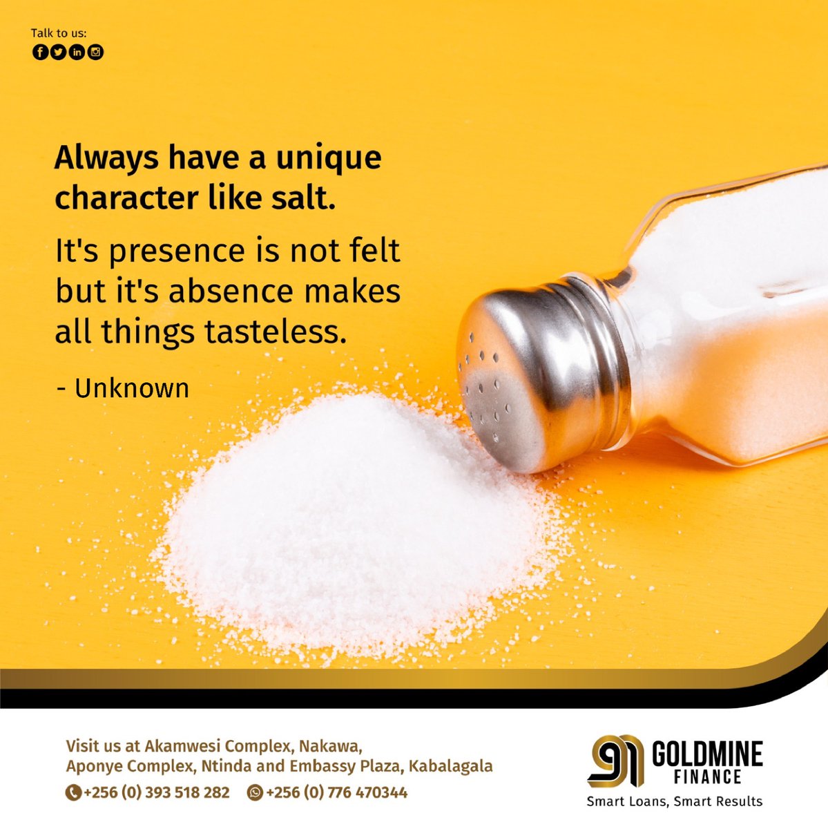 Are you an #Investor?🏦 Are you a steward of #money?🧐 

Have you acquired assets or  saved for investment?😄

Contact us today to help achieve your Financial Goals. 📞🚶🏾‍♂️

#PersonalLoans 
#BusinessLoans 
#GoldmineFinance 
#SmartLoansSmartResults