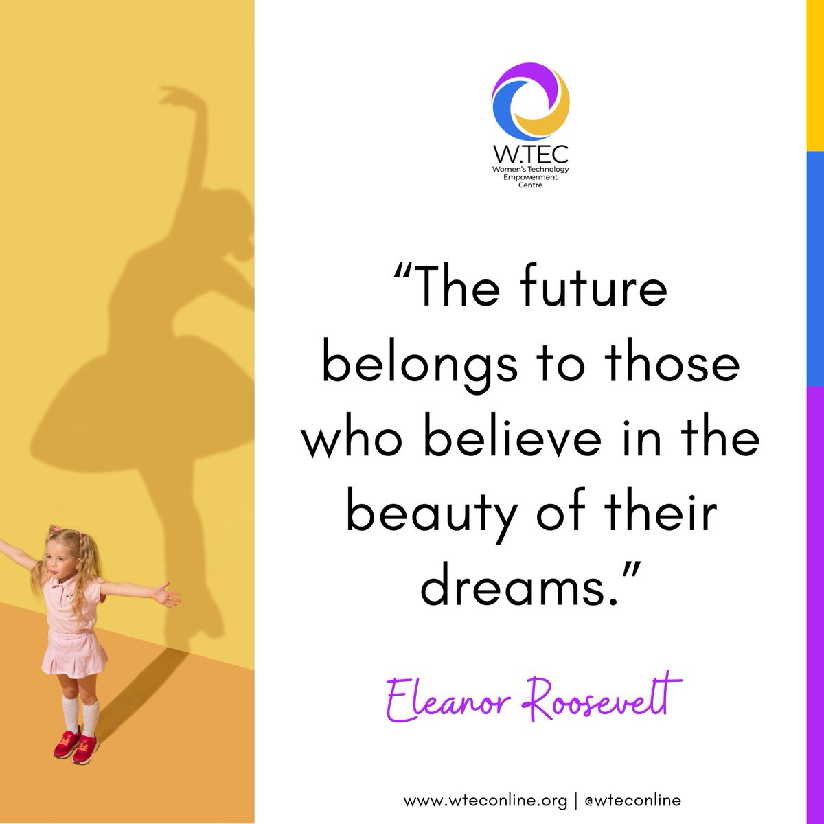 Hello Techies, It’s another great week to believe in your dreams! Wishing you a productive week! #wtecng #mondaymotivation #motivation