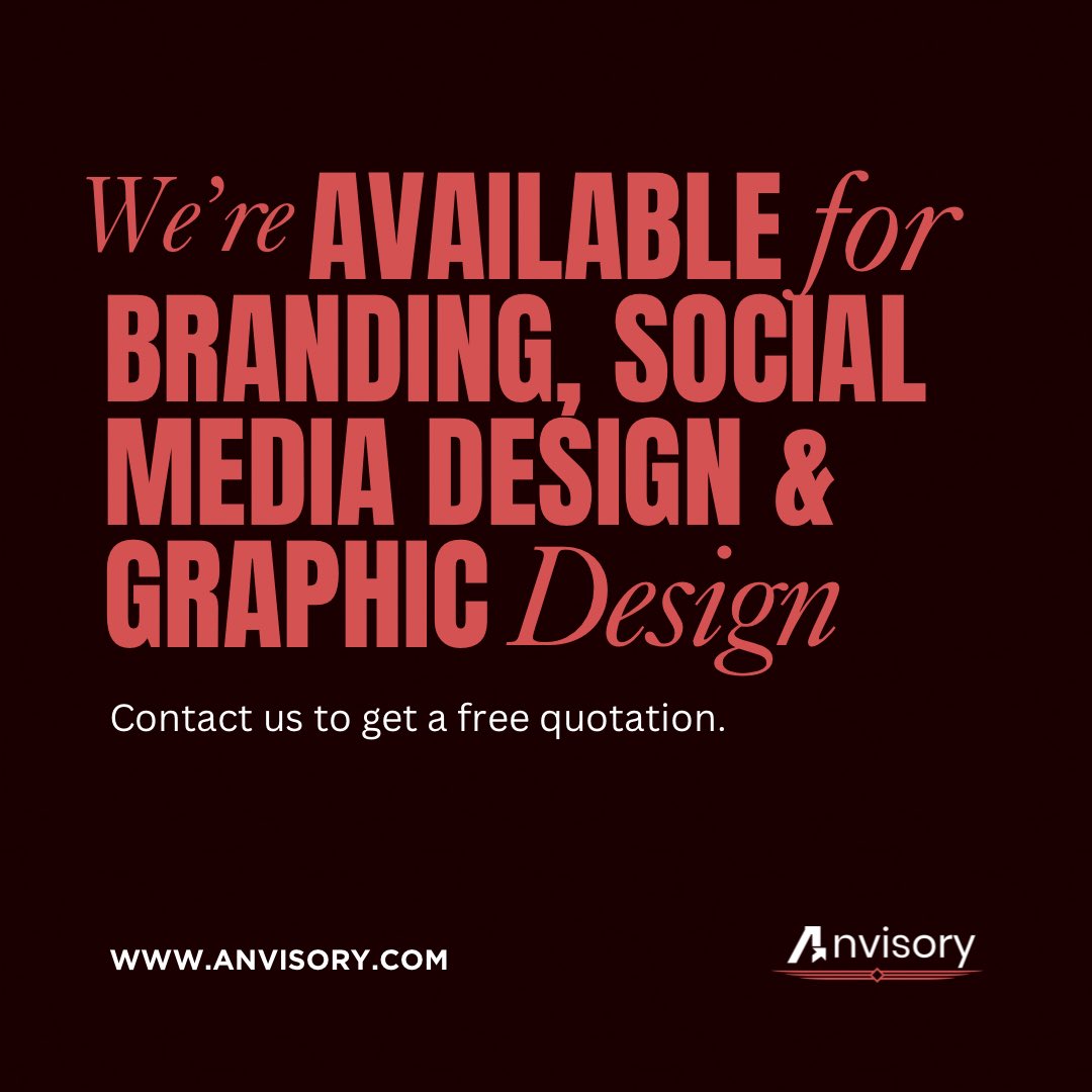 Transforming digital dreams into reality – because your success is our mission.

DM or Visit Us at @anvisory 

#designinspiration #digitalmarketing #graphicdesign #marketingstrategy #brandingdesigner #creativeagency #visualcontent