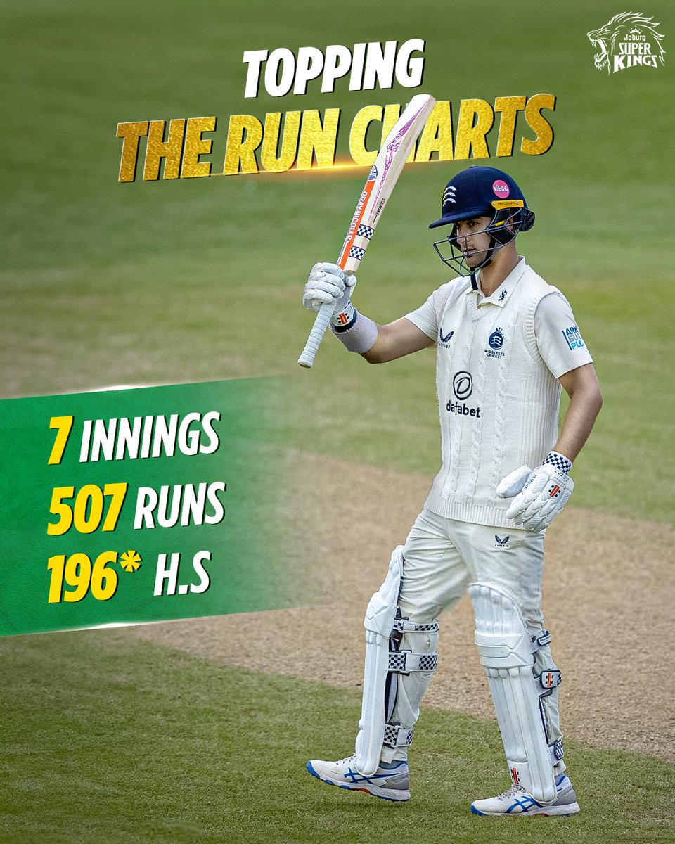 Mounting runs, displaying fine form 🔥 #CountyChamp #WhistleForJoburg