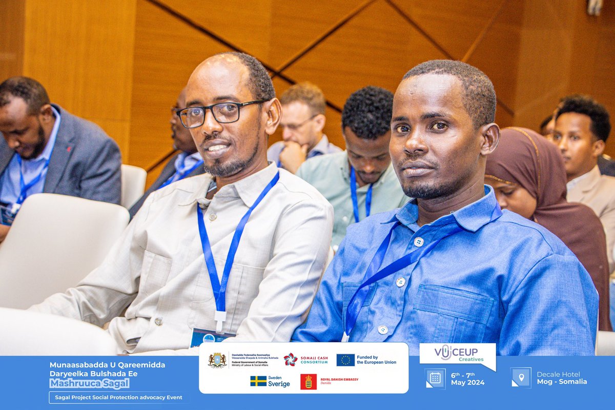 Exciting news! We officially commence the #SAGAL project - social protection advocacy event in Mogadishu today. 

Follow us on social media for live updates and insights as we take this impactful step towards a brighter future! #SocialProtection