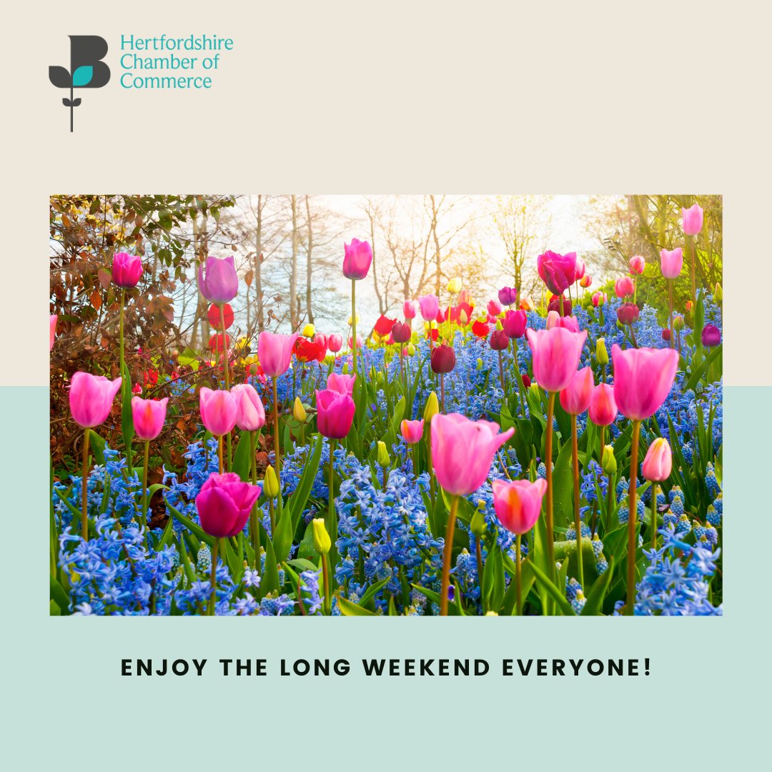 Happiness is a three-day weekend... Wishing all our members and followers a fabulous bank holiday Monday. No matter what you’re doing today, we hope everyone has a great day. ☀️ #BankHolidayMonday #BankHoliday #Herts #HertsChamber #Hertfordshire