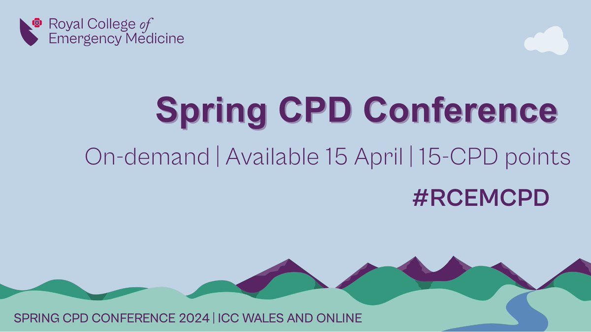 The #RCEMCPD is now available on-demand. Missed out on joining us live? No problem, you can still earn 15-CPD points✅ Enjoy the content for 1-year post-event🚨 Explore: ✅Trauma ✅Crowding ✅Challenges in EM 🔗- bit.ly/416QZJy