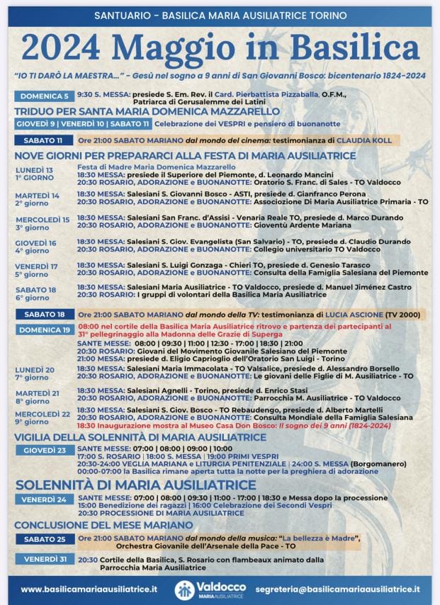 #24maggio
#BasilicadiMariaAusiliatrice
#maggioMariano
#Torino
#MariaAusiliatrice
