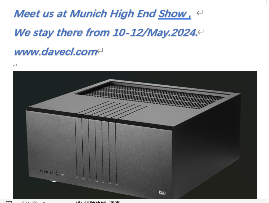 We can meet at Munich High End Show !
Whatsapp/wechat: +86 186 6591 2888  
email: rw@davecl.com

#ceilingspeaker #wallspeaker #inceilingspeaker #inwallspeaker
#hifisystem #hifaudio #homeaudio #hometheater #loudspeaker #poweramplifier #stereo #cdplayer #audiopro #swedishdesign