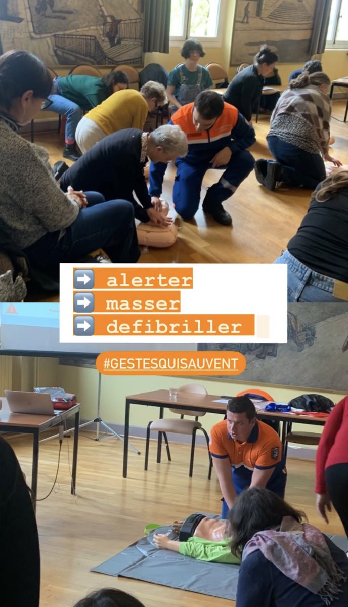 🗓️ Ce week-end, c’était #SamediQuiSauve 💙🧡 organisé par la @Mairiedu20! La @PCParis20 était au rendez vous et a permis de former 6️⃣4️⃣ personnes de #Paris20 aux gestes qui sauvent! 
#bénévolat #Engagement #Secours #Former