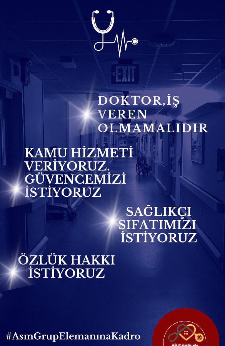 <a href="/can_buyukkayaer/">FaikCan Büyükkayaer</a> <a href="/saglikbakanligi/">T.C. Sağlık Bakanlığı</a> Bizlerde sağlık bakanlığına bağlı çalışanlar olmak istiyoruz
#asmgrubamüjde