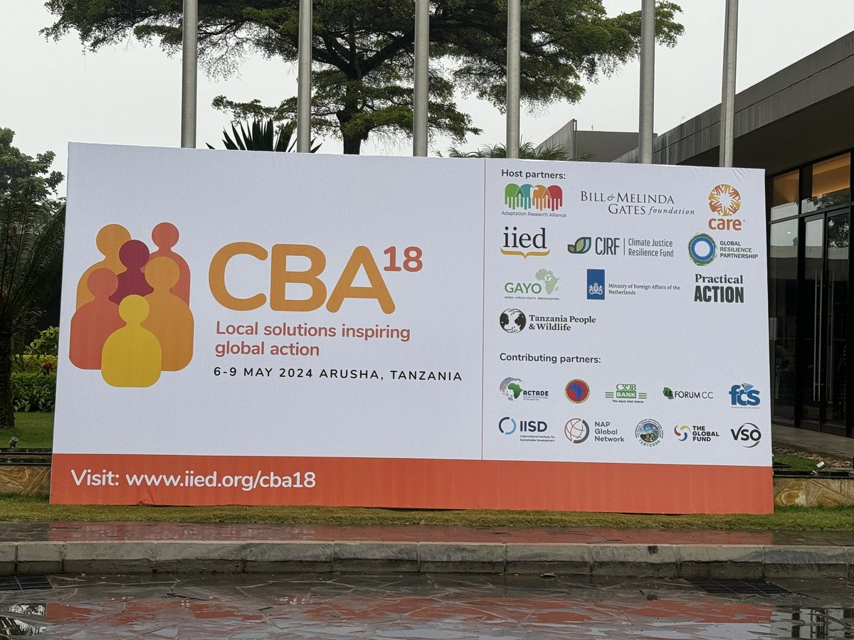 Joining @IIED and partners including @GlobalFund at the International Conference on Community-Based Adaptation to #ClimateChange #CBA18. As a health community we are here to bring our shared perspectives and practices on how we can together build local solutions that will…