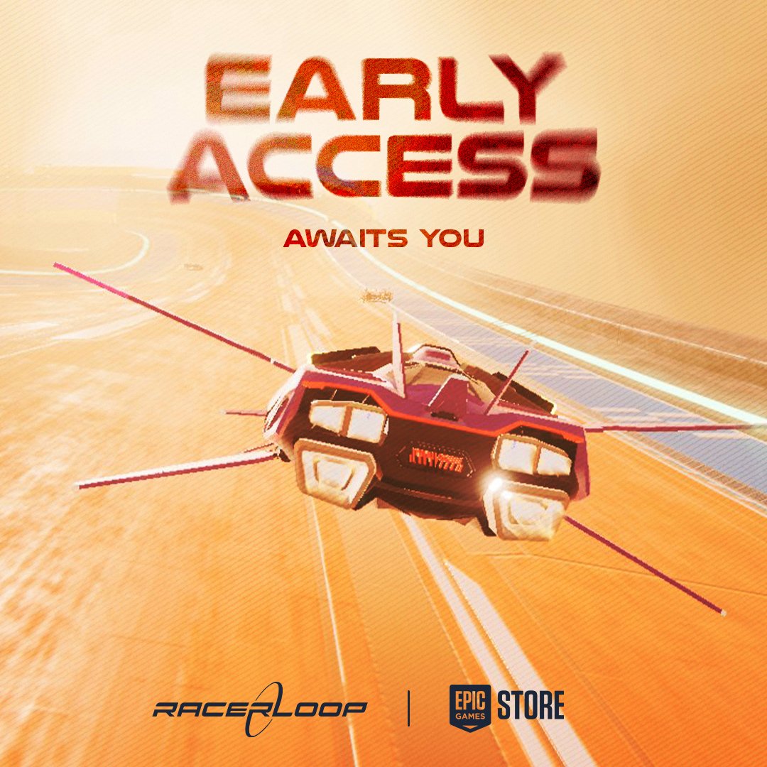 It's Time to Race! #Racerloop Early Access is now live on the @EpicGames @EpicGamesES Experience the rush, explore new tracks, and make your mark. Thank you for joining us on this journey. Let the races begin! 🚀 store.epicgames.com/en-US/p/racerl…