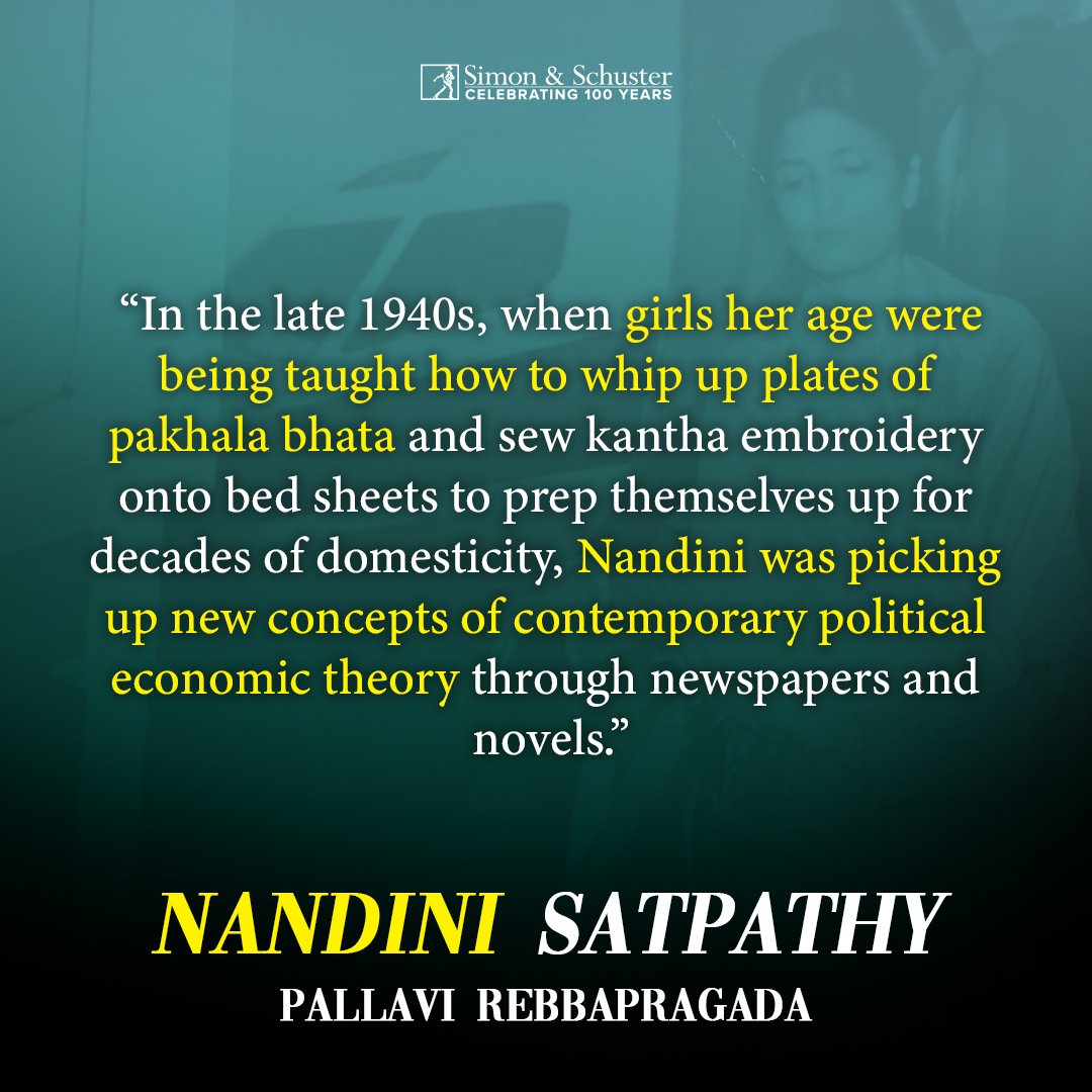 'Nandini Satpathy: The Iron Lady of Orissa' by @r_pallavi_ is out now and available wherever books are sold. Obliterated from the pages of history, as women often are, Odisha’s first woman Chief Minister, Nandini Satpathy, also known as the Iron Lady of Orissa, was born to a