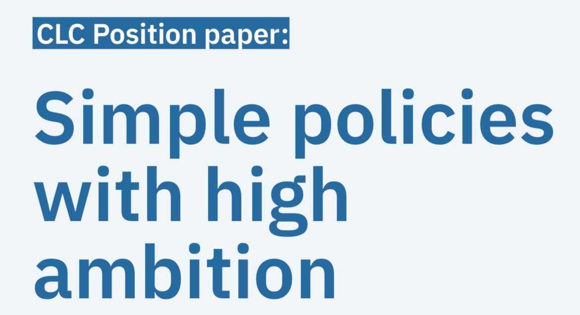 EU stands at a critical junction, facing both ecological crises and promising growth opportunities in clean tech. We in CLC published our recommendations for next EU commission. Simple policies with high ambition: clc.fi/2024/05/02/mes… The core messages ⬇️