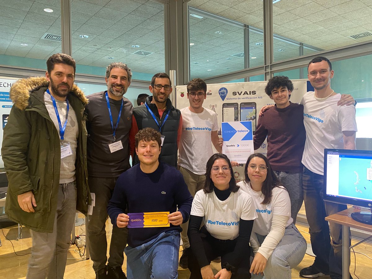 Quobis (@quobis) on Twitter photo Enhorabuena a los alumnos de la <a href="/EETelecoVigo/">E.E. Teleco Vigo</a> #LPRO2024, por el excelente nivel de sus proyectos. En especial a nuestros premiados #SVAIS por su propuesta para mejorar la seguridad marítima. Enhorabuena a los alumnos de la <a href="/EETelecoVigo/">E.E. Teleco Vigo</a> #LPRO2024, por el excelente nivel de sus proyectos. En especial a nuestros premiados #SVAIS por su propuesta para mejorar la seguridad marítima.