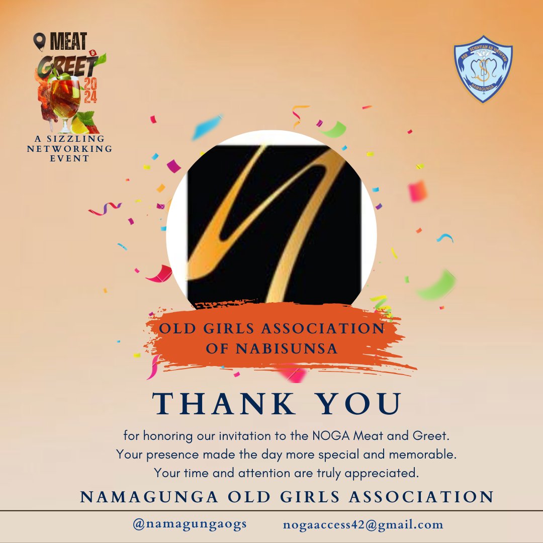 We extend our profound appreciation to the Old Girls Association of Nabisunsa for attending the NOGA Meat & Greet. Your presence added a touch of elegance and charm to the occasion. We look forward to having you at future events.