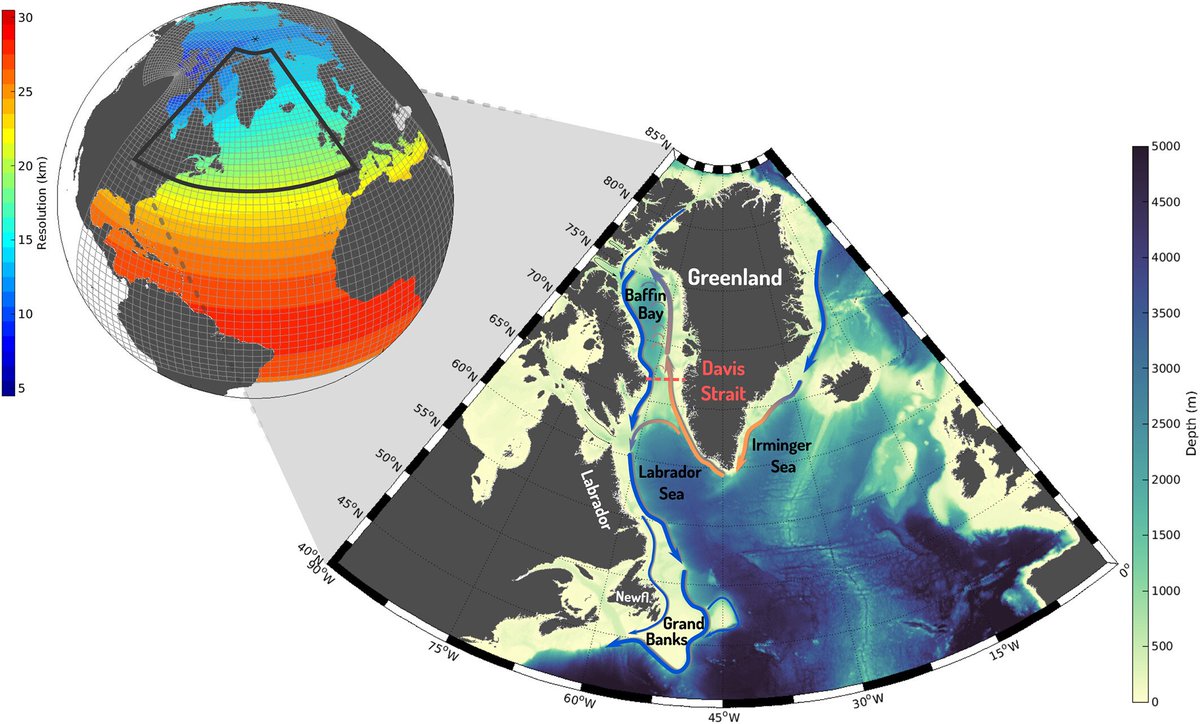After they break off Greenland's glaciers, icebergs drift in the ocean in predictable patterns across Baffin Bay. Marson et al., use computer models to understand what drives their typical trajectories #AGUPubs #oceanography

agupubs.onlinelibrary.wiley.com/doi/full/10.10…