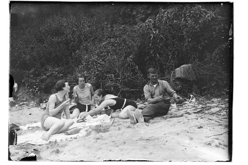 We hope you're having a great Bank Holiday weekend. And perhaps even enjoying a picnic in this rare Spring sunshine! #PhotoArchive #ExploreYourArchive #Spring #BankHoliday #Picnic #Beach #Family #Friends