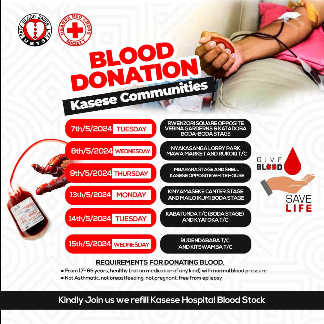 No substitute for blood. Donors provide the only supply of life-saving blood for those in need. Donating is simple, fast, and convenient. The donation process can take as little as 15 minutes of your time, can make a difference for someone else.@SWWELYYIN @Blood4Uganda