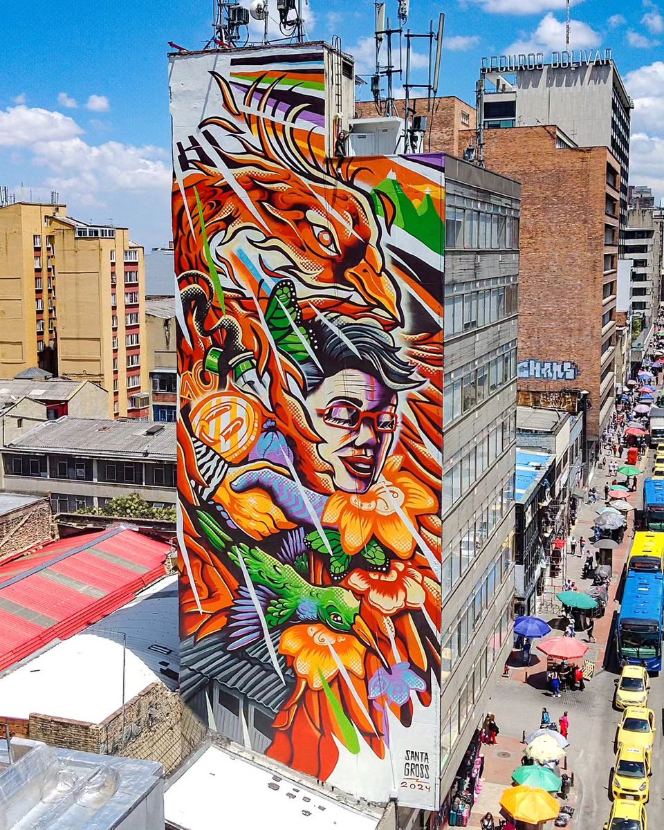#Streetart by #SantaGross @ #Bogota, Colombia, with #GaleríaSantaFe, #Idartes
More pics at: barbarapicci.com/2024/05/06/str…
#streetartBogota #streetartColombia #Colombiastreetart #arteurbana #urbanart #murals #muralism #contemporaryart #artecontemporanea