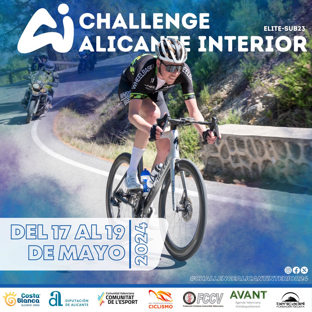 🚴‍♀️La Challenge Alicante Interior (@alacantinterior) se disputará del 17 al 19 de mayo; 390 km en 3 etapas: 🚩1: Parque Tecnológico Actiu de #Castalla-Castalla. Memorial Román Sáez 🚩2: Biar-El Reconco. Trofeo Biar Belleza Interior 🚩3: Alcoy-Alcoy. Trofeo San Jorge