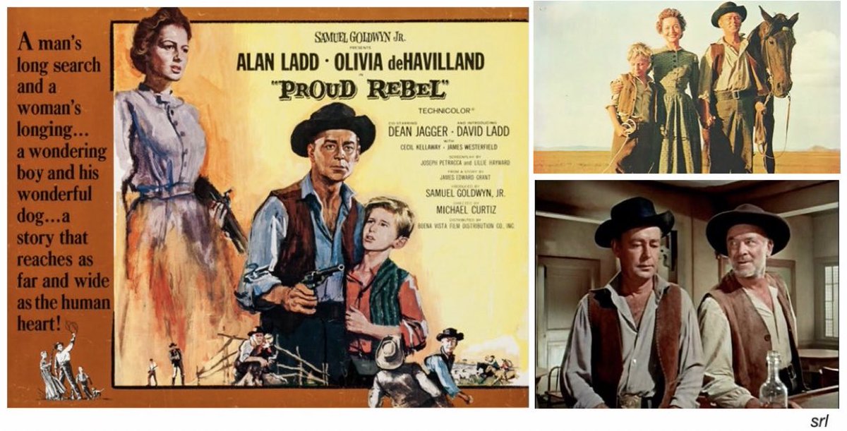 9:20am TODAY on #GreatAction

The 1958 #Western film🎥 “The Proud Rebel” directed by #MichaelCurtiz from a screenplay by Joseph Petracca & Lillie Hayward

Based on #JamesEdwardGrant’s 1947 story📖 “Journal of Linnett Moore”

🌟#AlanLadd #OliviaDeHavilland #DeanJagger