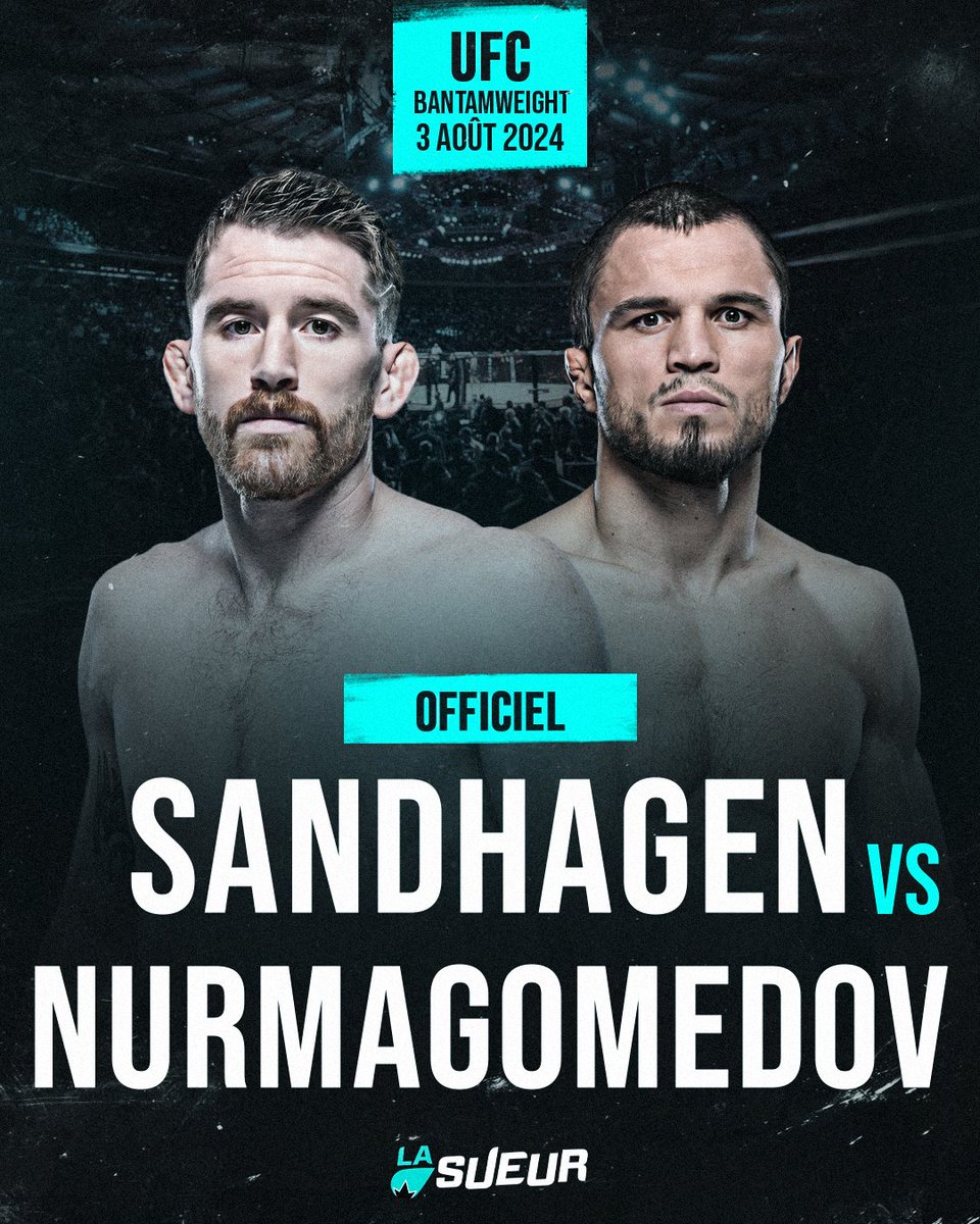 🚨 OFFICIEL

Cory Sandhagen affrontera Umar Nurmagomedov en main event de l'#UFCAbuDhabi le 3 août !! 🔥🔥

BANGER 💣