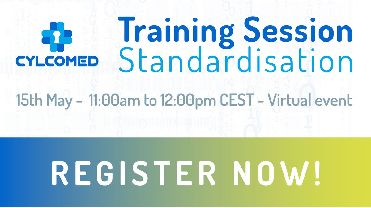 📅Mark your calendars! 📢 #CYLCOMED is hosting a training session about CEN ISO/IEEE 11073, a standard focused on medical device interoperability on May 15. RSVP: cylcomed.eu/event/cylcomed…  #MedicalDevices #HealthcareTech