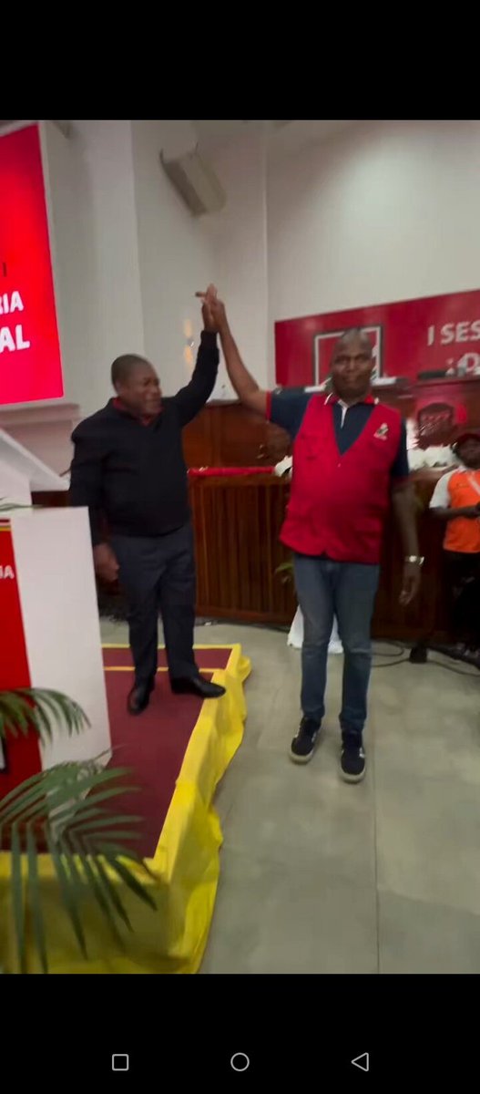 Congratulations to Mozambique & Frelimo for choosing the newly elected presidential candidate Cde Dennis Chapo. This is in respect w their party & national constitution which says, the president must run for two terms. 'Respect for the constitution is critical for development'