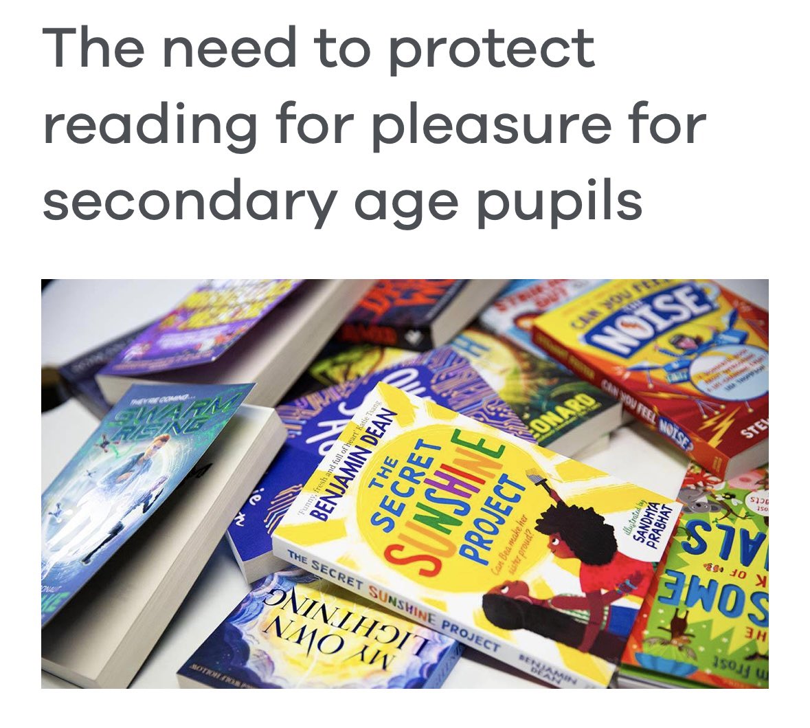 Michelle, a secondary school librarian, @Booktrust shares her expertise on getting the right books into students' hands. The need to protect reading for pleasure for secondary age pupils #Reading #OpeningGateways booktrust.org.uk/news-and-featu…