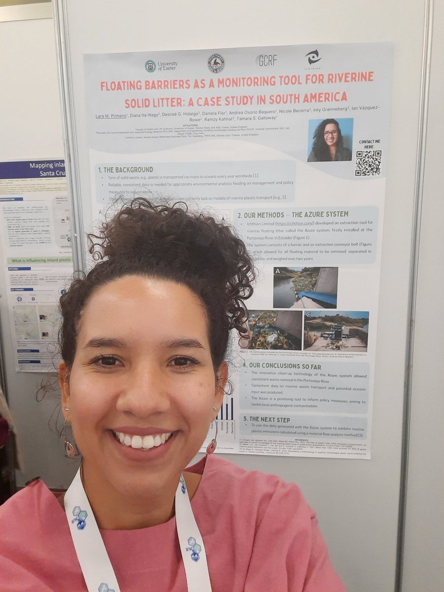 Lara Pinheiro PhD (@_laree) on Twitter photo Today at #SETACSeville I'm sharing our findings on litter contamination at the Portoviejo River in Ecuador, an exciting collaboration between us at <a href="/UofE_Research/">Research at Exeter</a>, <a href="/ichthion/">Ichthion</a> and <a href="/redperuanaciclo/">PELCAN PUCP</a> . Come and find me today during coffee breaks at Poster Area 3 - 515. 😀 Today at #SETACSeville I'm sharing our findings on litter contamination at the Portoviejo River in Ecuador, an exciting collaboration between us at <a href="/UofE_Research/">Research at Exeter</a>, <a href="/ichthion/">Ichthion</a> and <a href="/redperuanaciclo/">PELCAN PUCP</a> . Come and find me today during coffee breaks at Poster Area 3 - 515. 😀