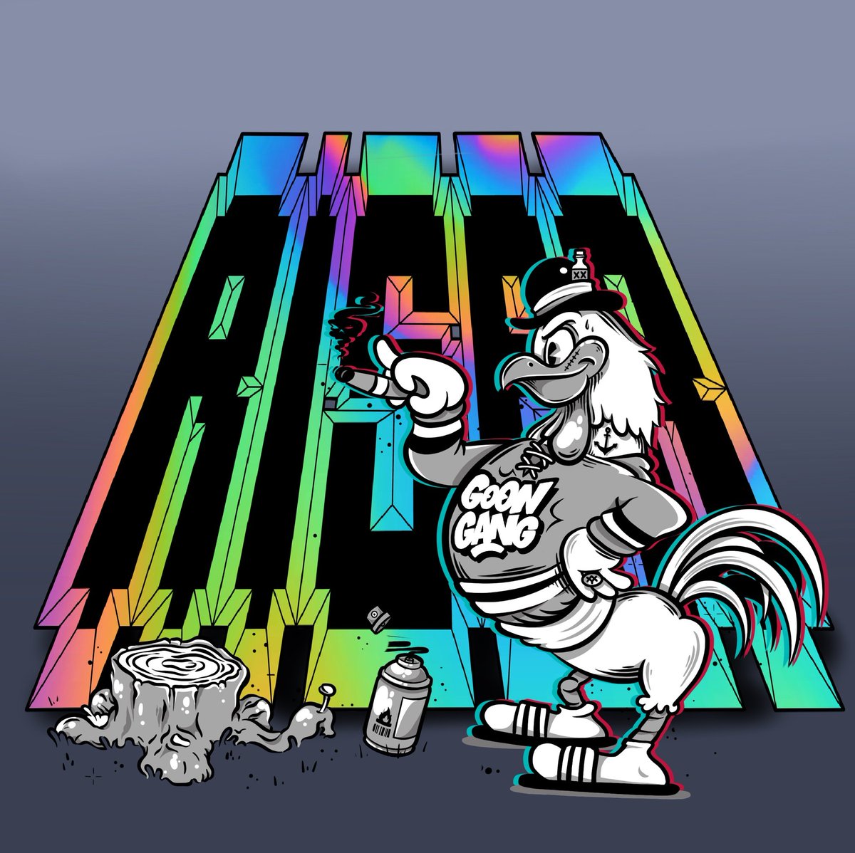 Shoutout to <a href="/Aerosol_Kings/">Rise One👺💣</a> still holding your 1/1.  I highly recommend coming over to the Base ecosystem it's more art friendly