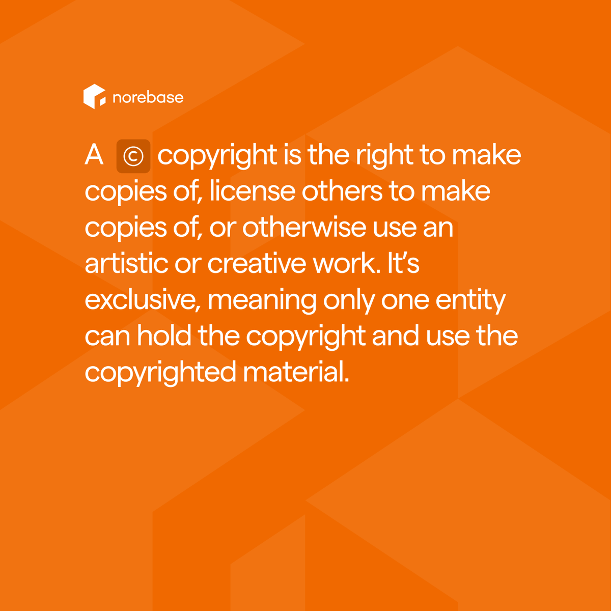 Ever wondered the differences between ®, ™ and ©? Now you know. 

Trademark your brand and intellectual property by visiting Norebase.com  

#Norebase #Trademarks #Copyright