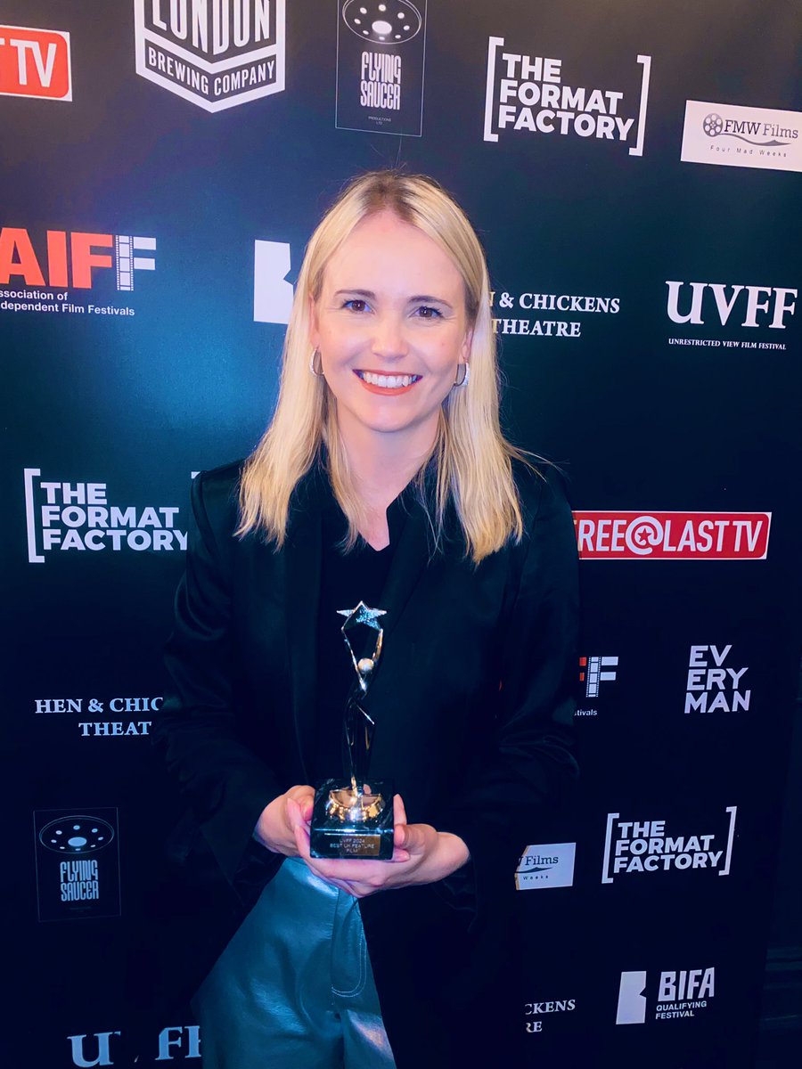 Grey Matter wins three awards at #bifa qualifying festival @UViewFF last night. Best UK Feature, the Honorary Mention for Best Director and Eloise Smyth for Best Actress. 🏆 #greymatter #greymatterfilm #filmawards #directing #independentfilm #filmnews @BIFA_film @WFTV_UK