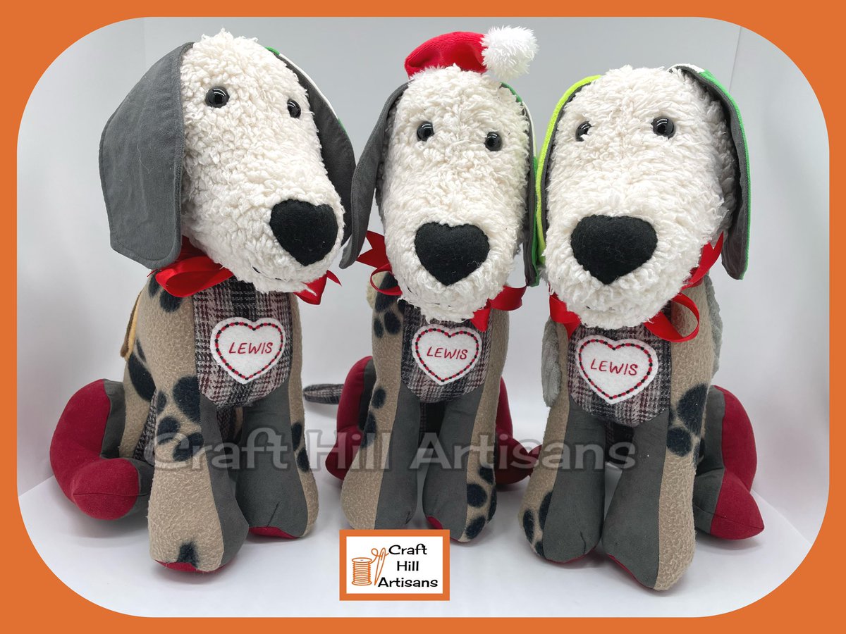 When you lose a beloved dog one of the hardest decisions to make is what to do with their much loved belongings. They cost bed, the blanket they snuggled on, the toys with their nibbles ears. My mum @CraftArtisans can transform them into a huggable keepsake #dogloss #grief