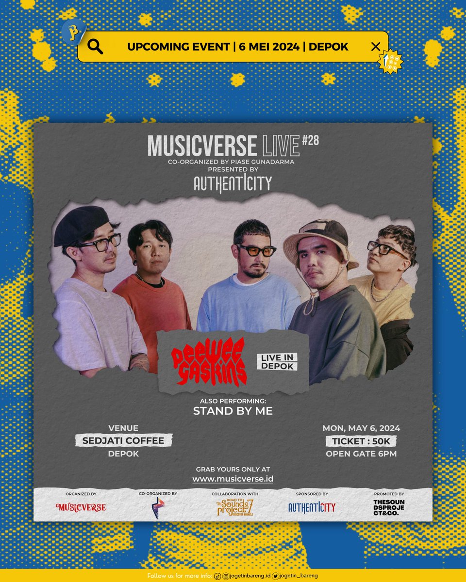 Adakah disini / teman” twitter yang ingin bantu liputan di acara gigs Pee Wee Gaskins hari ini ?

Dibutuhkan:
1 Reporter live report via iphone

Yang minat boleh dm, Terimakasih!💙

#Konser
#musicverse
#peeweegaskins