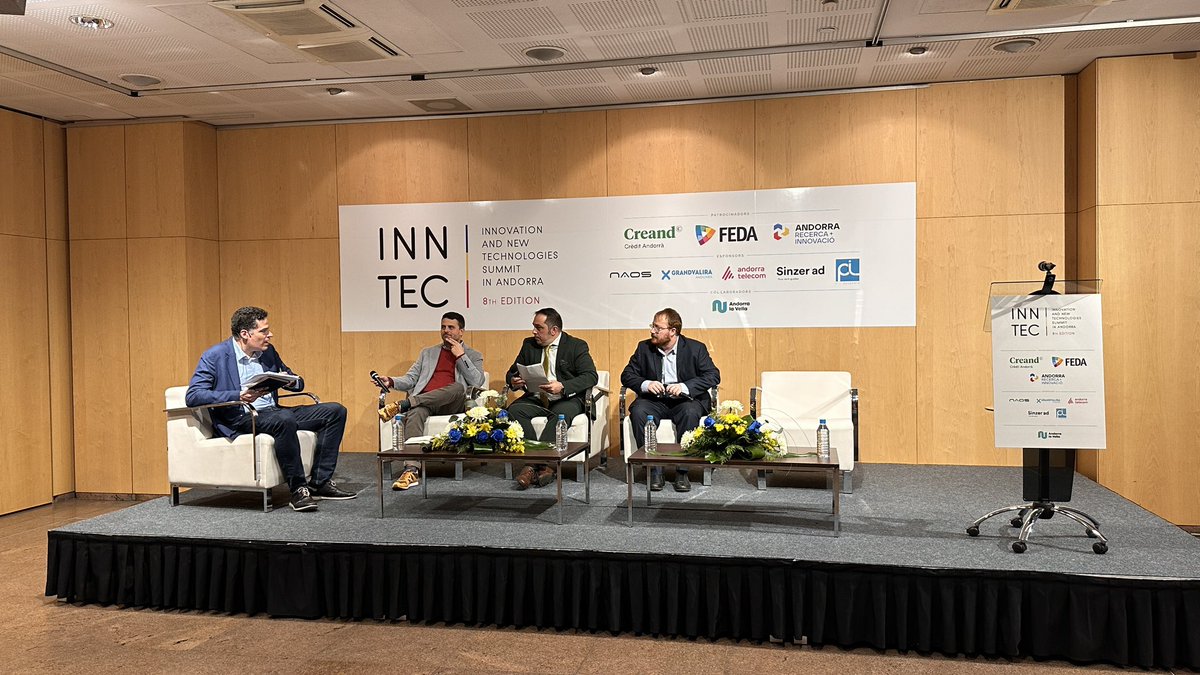 Donem pas a la taula rodona 1:

🔹Desafiaments tècnics en la democratizació de la IAG

▶️David Puiggròs, consultor d’IA a <a href="/sinzerad/">sinzerad</a> 
▶️Albert Orta, CEO d’Andax
▶️Albert Reginaldo, Head of Incident Response a @kpmg

<a href="/CreandCA/">Creand</a> <a href="/FEDA_Andorra/">FEDA</a> <a href="/Andorra_RI/">Andorra Recerca + Innovació</a> 
#inntec2024
