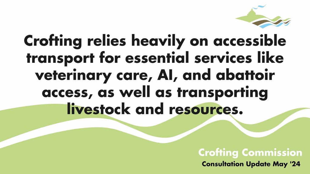 Islands Need Strong Connections! ⛴️ The Crofting Commission has submitted its response to the Islands Connectivity Plan. Over half of crofters in Scotland rely on ferries and ports for their daily lives. Head to our website to read more. #crofting #ferriesandports