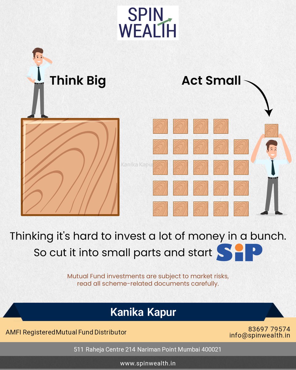 SIP : Simplifying Investing Maximizing Returns, Securing your Future.

#SpinWealth #mutualfunds #mutualfunddistributor #SIP #maximizereturns #securefuture