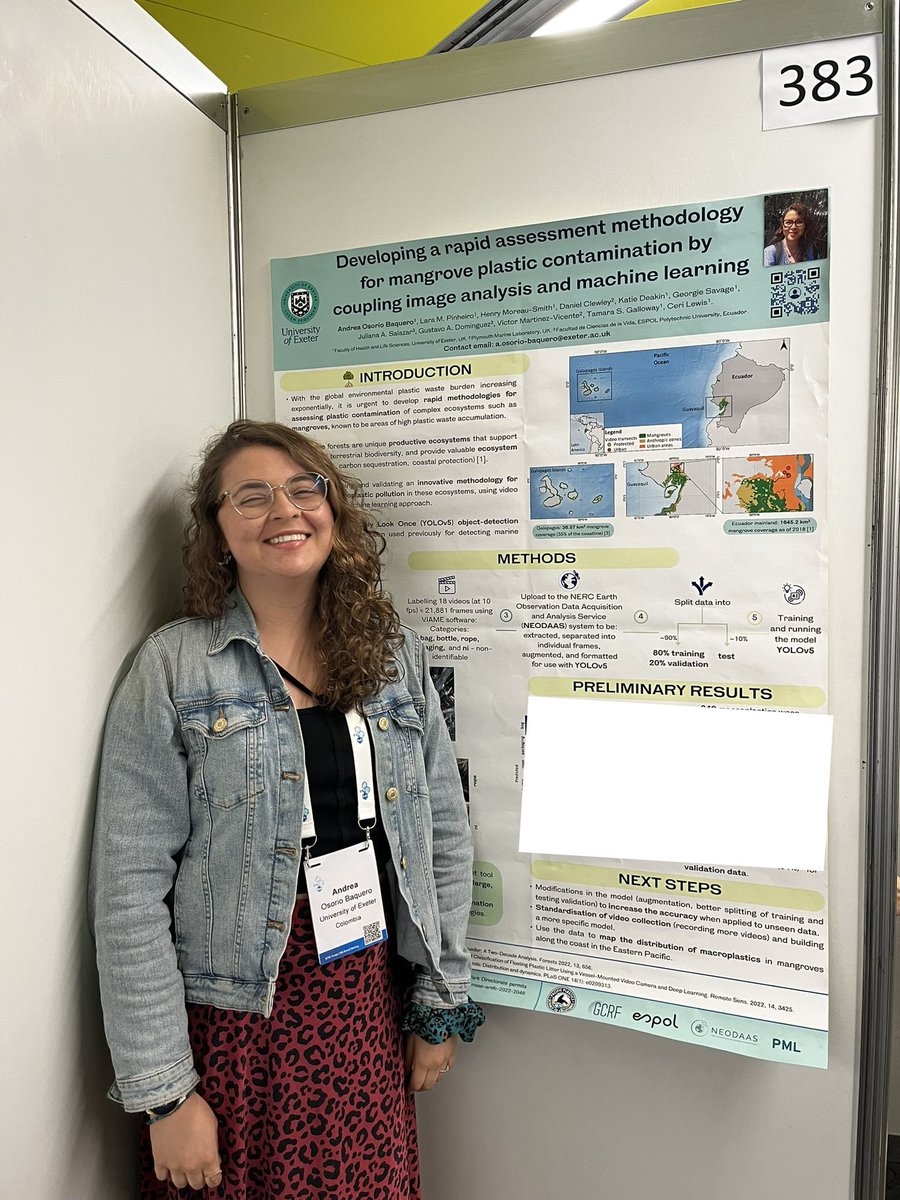 Dr Stephanie Andrews (@cidthesquid57) on Twitter photo The final poster from the team today is from <a href="/AndreaOsorioBa1/">Andrea Osorio Baquero</a> who will be sharing her work on developing rapid assessments for plastics in #mangroves. Find her poster in Area 2, poster 383 today. #SETACSeville The final poster from the team today is from <a href="/AndreaOsorioBa1/">Andrea Osorio Baquero</a> who will be sharing her work on developing rapid assessments for plastics in #mangroves. Find her poster in Area 2, poster 383 today. #SETACSeville