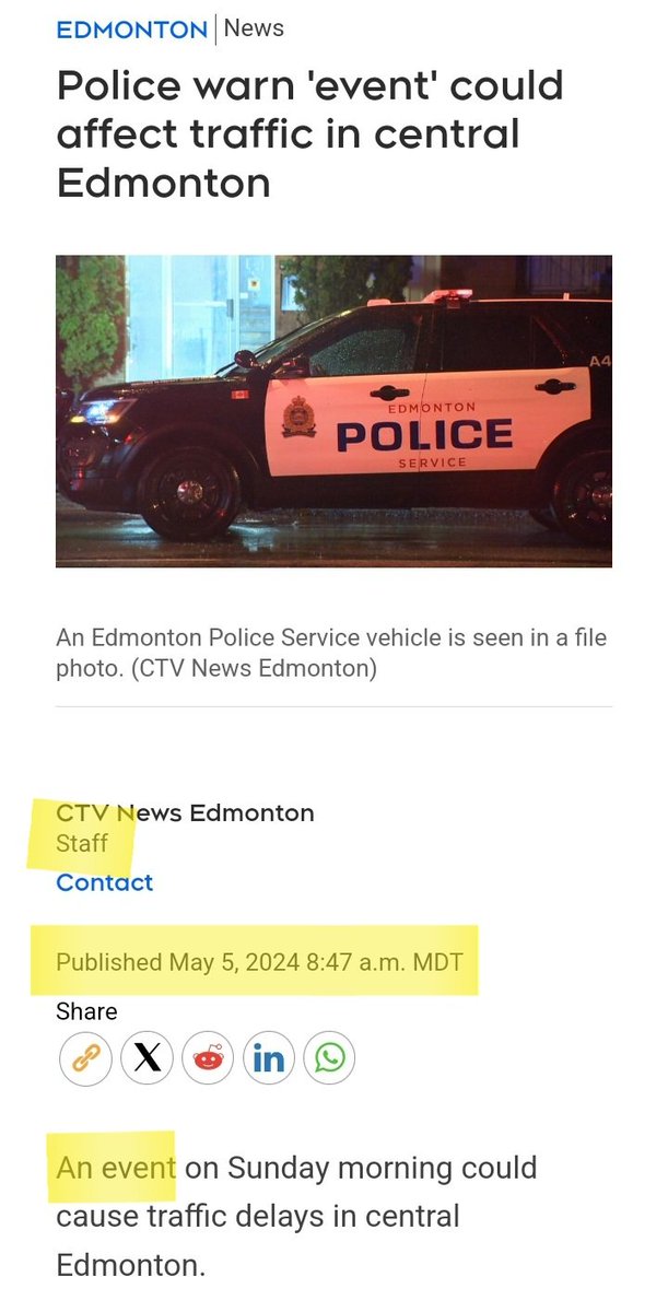 So 'confident' in your 'complete' & 'comprehensive coverage' of 'news'

Author ALSO apparently didn't know what their own name was. ALSO couldn't be bothered to research that fact & disclose it with this 'news' article

#YegMedia #CdnMediaFails #CdnMediaFailed #CdnMediaColludes