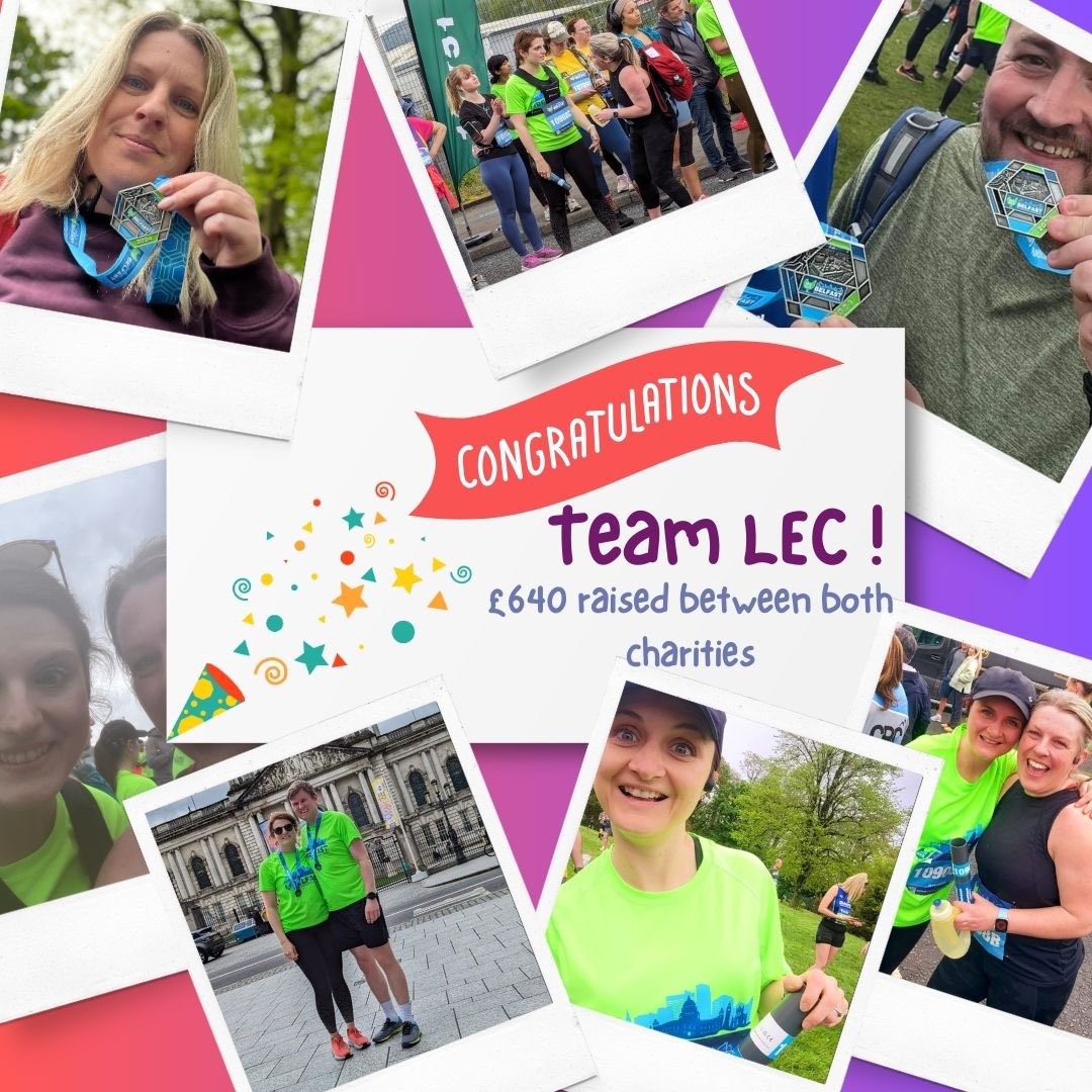 So proud of the team … @marathonbcm relay run completed yesterday raising money for @TinyLifeCharity and 22q11 Northern Ireland 🏃🏼‍♀️ #rcslt #asltip #slpeeps